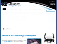 Tablet Screenshot of mcgrathprint.com